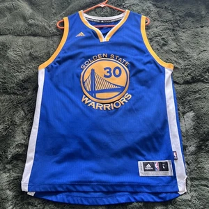 100 % Authentic Stephen Curry Adidas 2015 2016 NBA Finals Warriors Trikot Größe L - Bild 1 von 9