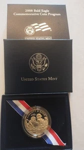 2008 US Mint Bald Eagle Proof Clad Half Dollar Boxed COA San Francisco Eaglets - Picture 1 of 3
