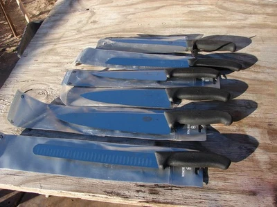 Conjunto de facas suíças Victorinox, 6 peças -Facas Fibrox mistas -Preto tudo novo em folha - Imagem 1 de 4