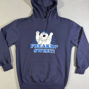 VTG Family Guy Peter Griffin Freakin Sweet! Blue Hoodie 2006 Sweatshirt Mens Lg - Picture 1 of 6