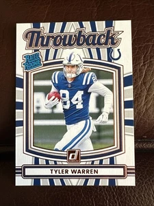 2025 Panini Donruss Tyler Warren Rated Rookie Throwback #12 Colts RC - Bild 1 von 2