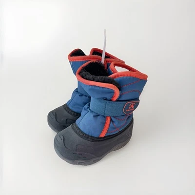 Kamik Snowbugs Talla 6 Niños Botas de Nieve Invierno Azul Naranja Forradas Foto 1 de 4