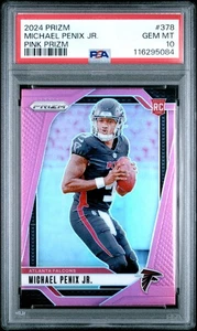 2024 Prizm Michael Penix Jr. #378 RC Pink Prizm PSA 10 - Bild 1 von 2