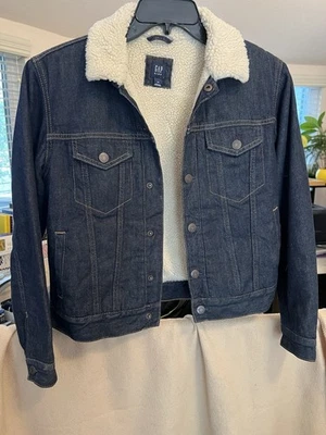Gap Kids Size XXL Dark Wash Classic Sherpa Lined Denim Jacket - NWOT -Never Worn - Image 1 of 4