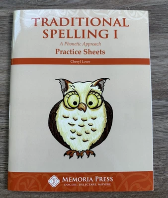 Memoria Press Traditional Spelling 1--PRACTICE SHEETS---CLASSICAL HOMESCHOOLING - Image 1 of 4