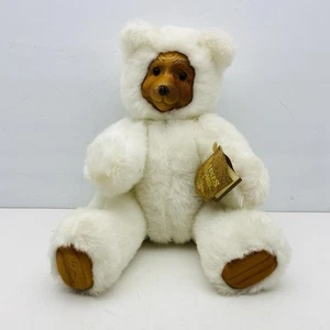 Vintage White Robert Raikes Plush. Bear Terry with Tag 11" Tall Number 17010 - Picture 1 of 5