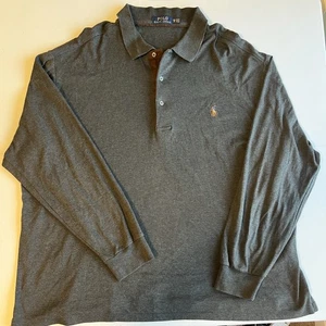 Polo Ralph Lauren Gris Hombre Manga Larga Polo 2XG 2XL - Imagen 1 de 8
