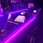 16 pieds UV DEL barre lumineuse noire lumière de nuit pêche bateau UV 12V DC noir