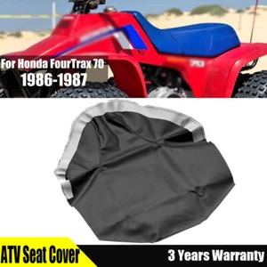 For Honda TRX70 FourTrax 70 1986-1987 ATV Seat Cover Replacement PU Leather - Picture 1 of 6