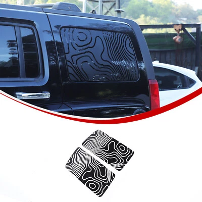 Матовая черная виниловая наклейка на заднее боковое окно пейзаж подходит для Hummer H3 2005-2009 - Изображение 1 из 4