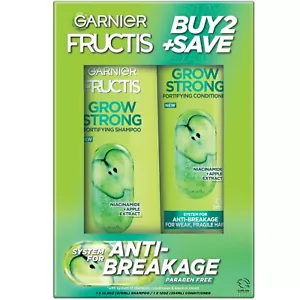 Garnier Fructis Grow Strong Shampoo & Conditioner For Stronger, Healthier, Shi,, - Picture 1 of 5