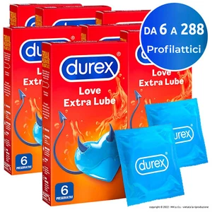 Preservativi Durex Love EXTRA LUBE Classici lubrificati Profilattici Easy-On - Zdjęcie 1 z 20