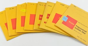 8 KODAK Polycontrast Acetate & Color Compensating Filters - Picture 1 of 3