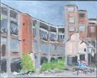 Original Painting on Canvas Acrylic Packard Plant 8x10