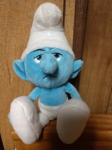 The Smurfs Grouchy 9" Plush Stuffed Toy 2011 - Picture 1 of 8