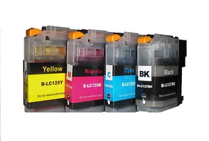 4Druckerpatronen kompatibel mit Brother MFC-J4410DW DCP-J4110DW MFC-J285DW LC123 - Picture 1 of 1