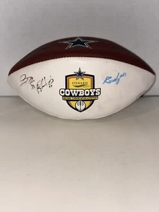Mehrfach signiertes Dallas Cowboys Football NFL Logo WILSON - Bild 1 von 3