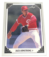 1991 Leaf Baseball Card #459 Jack Armstrong Cincinnati Reds