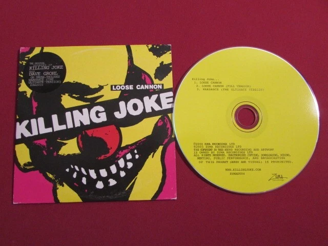 KILLING JOKE LOOSE CANNON 2003 CD SINGLE 2 VERSIONS+WARDANCE DAVE GROHL VG+ OOP Foto 1 de 4
