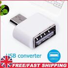Micro USB Cable Adapter USB 2.0 to USB OTG Converter for Mouse (White 1pc)