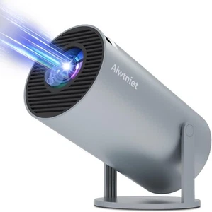 Alwtniet 4K UltraHD Mini Portable Multimedia Projector Home Cinema WIFI & BT - Picture 1 of 8