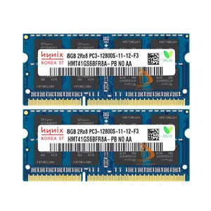 Hynix 2x 8GB DDR3 1600mhz 2RX8 PC3-12800S 204pin SODIMM Memory RAM Intel Laptop - Picture 1 of 7