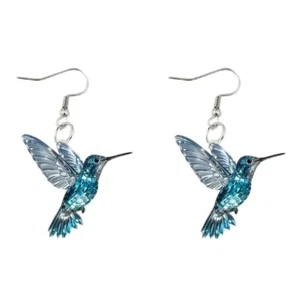 Hummingbird Drop Earrings Charm Earrings Girl Accessories for Fashion Females - Bild 1 von 8