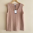 TABLE EIGHT Knit Tank TOP Vest Plus SIZE 18 Blush PINK Sleeveless RRP $59.99 NWT