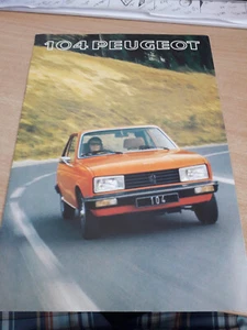 Peugeot 104 ZS Coupe - Sales Brochure 1977 - 4 pages - Picture 1 of 3