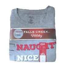 Mens Falls Creek 2 pc Naughty, Nice, I Tried Pajamas Set -- Size Large