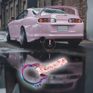 Neo Chrome Cat JDM Ring Tsurikawa Subway Car Handle Strap -Pink Flowers Nylon X1 - Picture 1 of 9