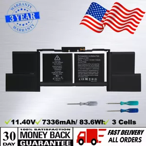 A1990 A1953 Battery For MacBook Pro 15" Touch Bar EMC 3215 3359 Mid 2018 2019 - Picture 1 of 12
