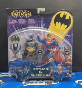Batman e Superman 6" Action Figure Con Accessori Confezione da 2 2003 Mattel SIGILLATO - Foto 1 di 2