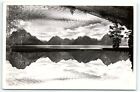 1930s YELLOWSTONE PARK LUCIER POWELL WY JACKSON LAKE TETONS REAL PHOTO Z4618