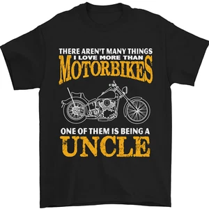 Being An Uncle Biker Motorcycle Motorbike Mens T-Shirt 100% Cotton - Picture 1 of 12