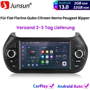 Für Fiat Fiorino Qubo Citroen Nemo Peugeot Bipper Carplay Android Autoradio Navi - Bild 1 von 13