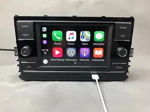 Volkswagen VW Carplay MIB2 Radio For Golf Sportsvan T-Roc Virtus FM Navigation - Bild 1 von 8