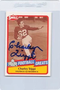 1989 Swell Football Greats #58 Charley Trippi Signed Auto *K6047 - Picture 1 of 2