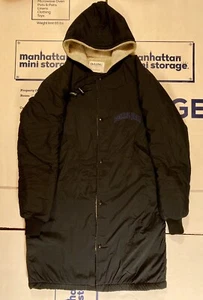 CHAQUETA LARGA DE INVIERNO PROMOCIONAL NEGRA VINTAGE AÑOS 90 PEARL JAM ULTRA RARA - Imagen 1 de 7