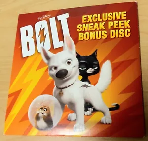 Walt Disney Pictures BOLT Exclusive Sneak Peek Bonus Disc DVD - RARE NEW SEALED - Picture 1 of 6
