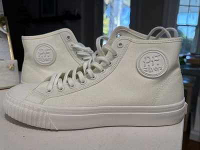 Lote de arena PF Flyers blanco de caña alta para hombre 9,5 Foto 1 de 4