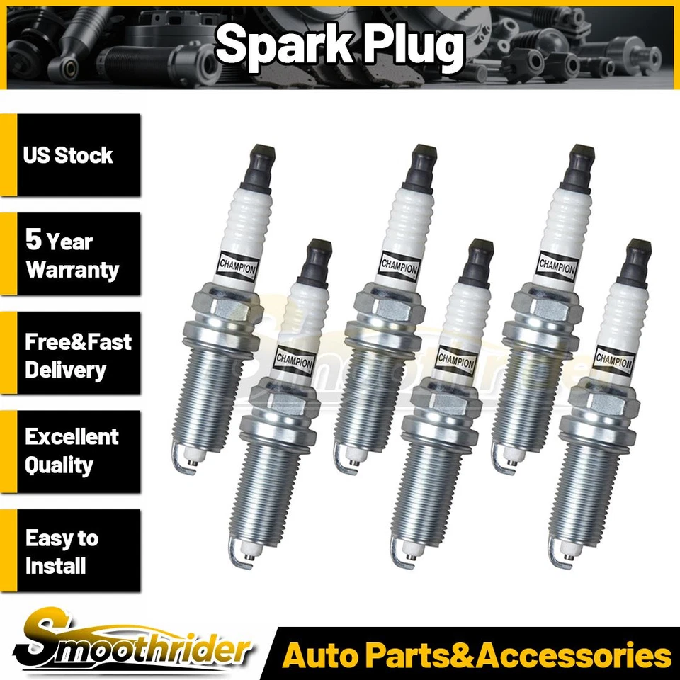 Bujía Champion 6 piezas para Toyota 4Runner 2014 2015 2016 2017 2018 Foto 1 de 4