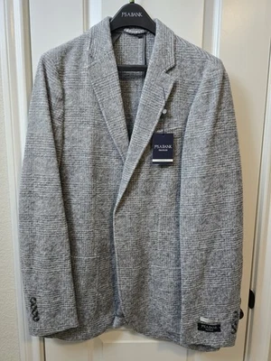 Jos. A. Blazer para hombre Bank Traveler gris a cuadros 40L mezcla de lana chaqueta tejida nueva con etiquetas Foto 1 de 4