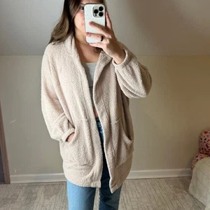 Out from Under: Nude Teddy Strickjacke mit Kapuze - Bild 1 von 9