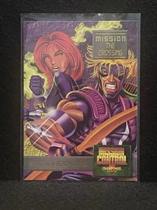 1995 Marvel Overpower Mission The Crossing - Hawkeye & Black Widow #4/7 - Bild 1 von 2