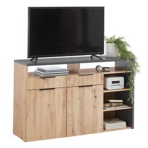 Lowboard - Artisan Eiche - anthrazit - 130 cm Fernsehschrank TV-Board TV-Schrank - Bild 1 von 6