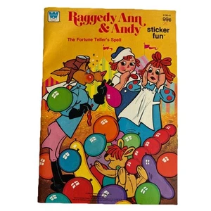 Raggedy Ann & Andy Sticker Fun Activty Book The Fortune Teller’s Spell - Unused - Picture 1 of 11