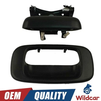 Manija y bisel de cierre de puerta trasera para GMC Sierra1500 2500HD Chevrolet Silverado 3500 Foto 1 de 4