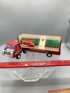 Remolque tractor Buddy L Coca Cola 1980 vintage semirremolque 10", excelente estado - Imagen 1 de 7