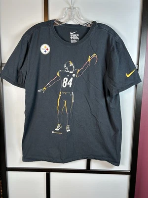 Camiseta Nike NFL Pittsburgh Steelers Para Hombres Negra Antonio Marrón Talla Grande Foto 1 de 4